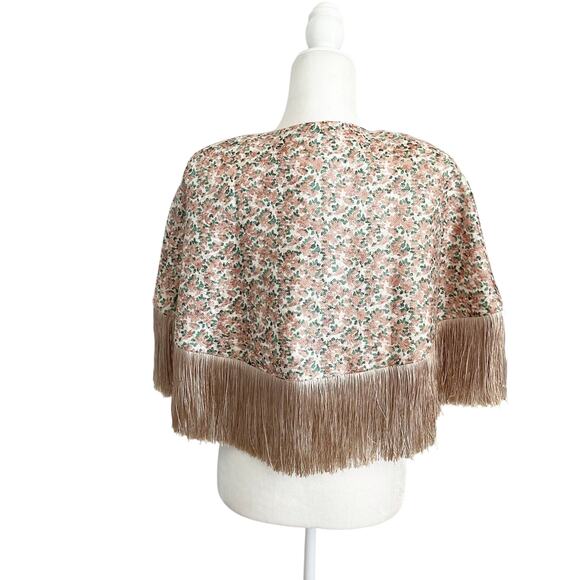 Anthropologie Fringe Capelet Large One Size NWT - Picture 5 of 9